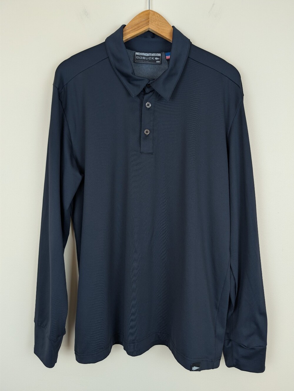GoRuck Long Sleeve Polo Rucking Shirt - Black